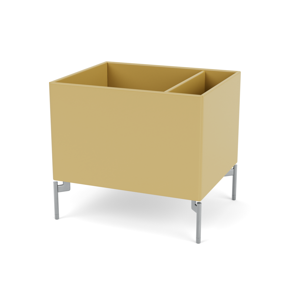 Plantekasse B46,8 cm fra Montana (Dybde: 38 cm, Cumin, Inkl. ben – krom)