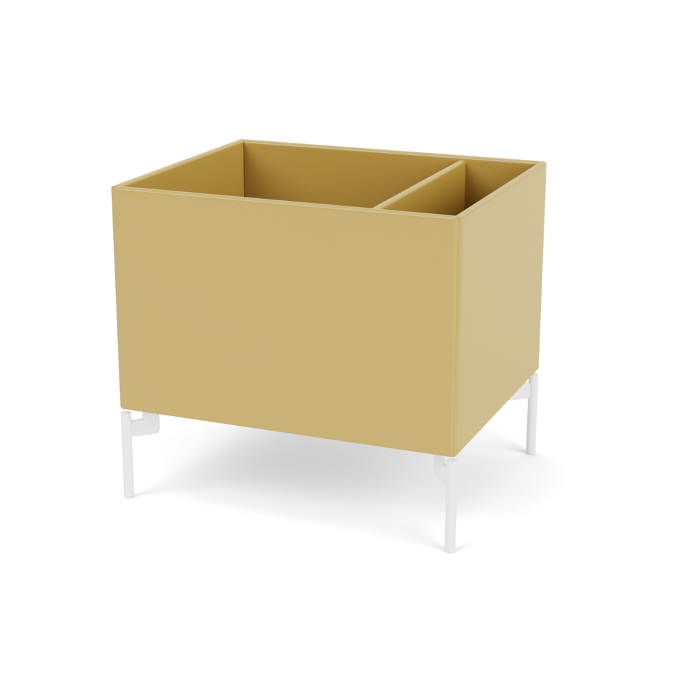 Plantekasse B46,8 cm fra Montana (Dybde: 38 cm, Cumin, Inkl. ben – snow)