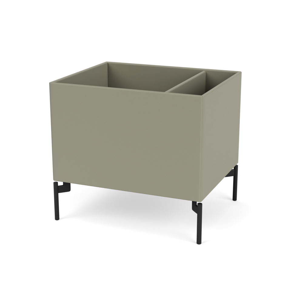 Plantekasse B46,8 cm fra Montana (Dybde: 38 cm, Fennel, Inkl. ben – black)