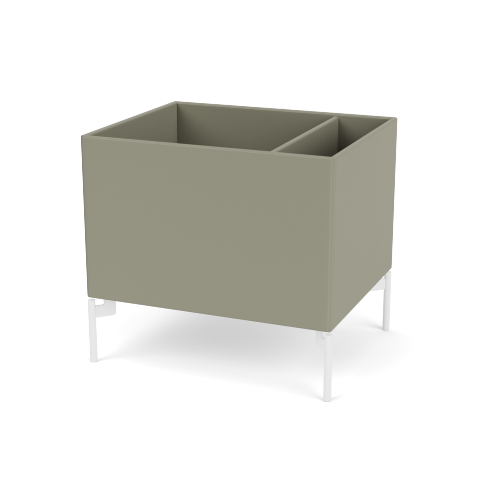 Plantekasse B46,8 cm fra Montana (Dybde: 38 cm, Fennel, Inkl. ben – snow)