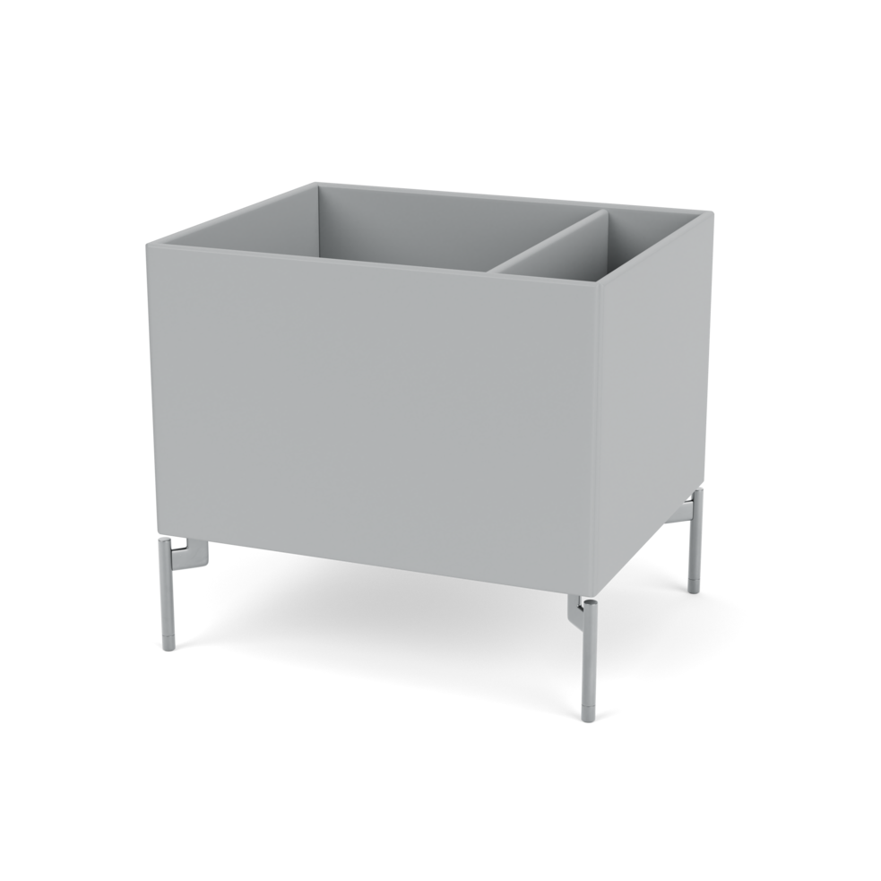 Plantekasse B46,8 cm fra Montana (Dybde: 38 cm, Fjord, Inkl. ben – krom)