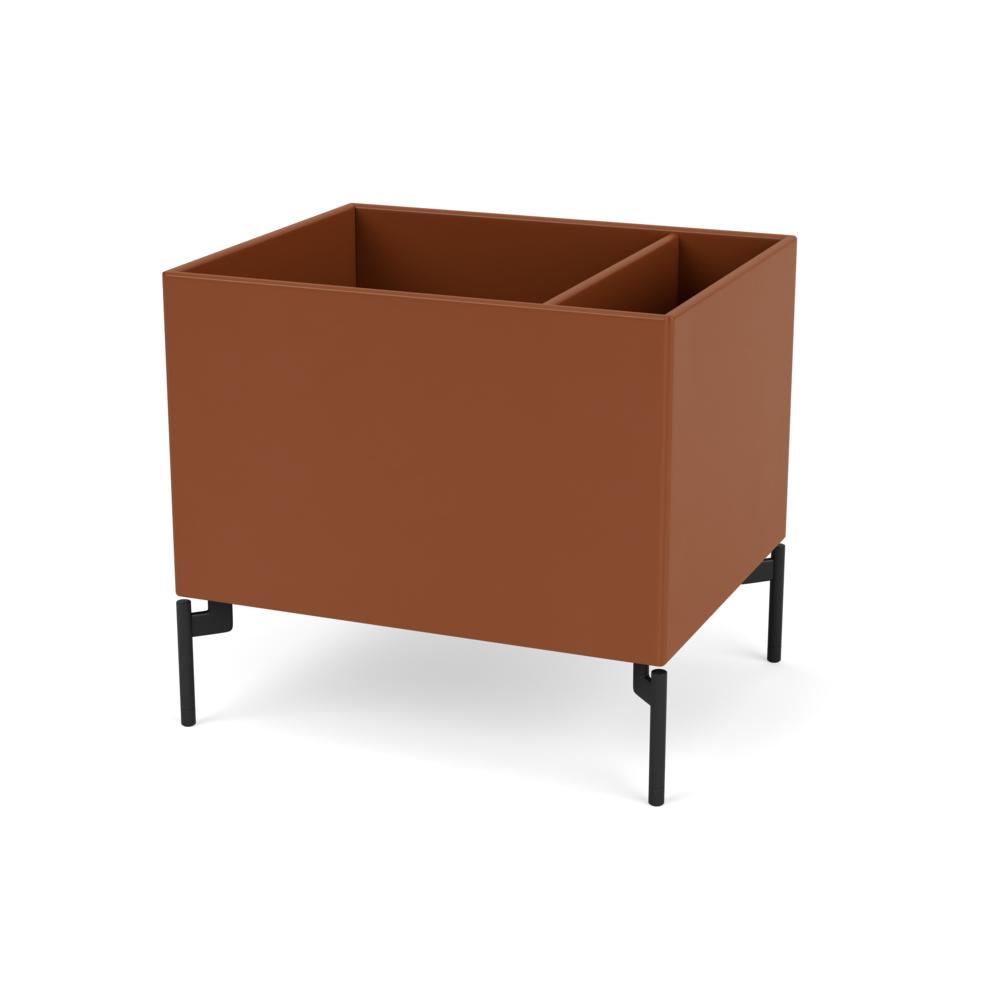 Plantekasse B46,8 cm fra Montana (Dybde: 38 cm, Hazelnut, Inkl. ben – black)
