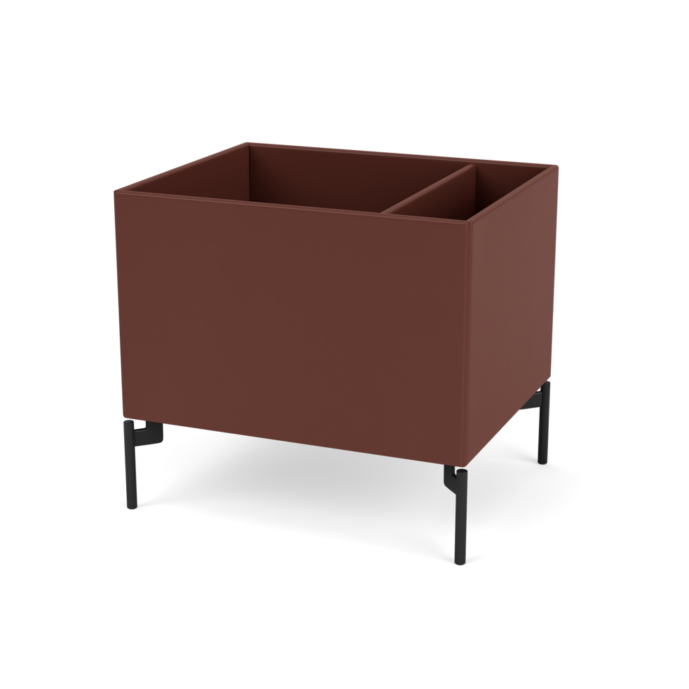 Plantekasse B46,8 cm fra Montana (Dybde: 38 cm, Masala, Inkl. ben – black)
