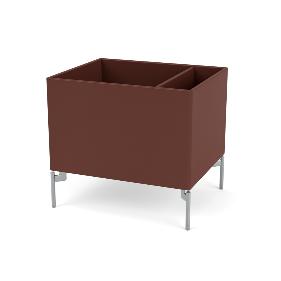 Plantekasse B46,8 cm fra Montana (Dybde: 38 cm, Masala, Inkl. ben – krom)