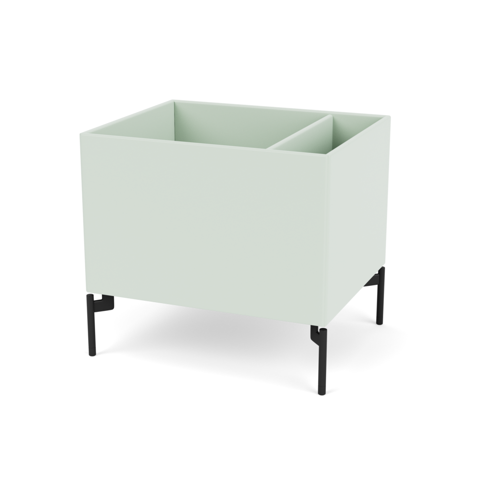 Plantekasse B46,8 cm fra Montana (Dybde: 38 cm, Mist, Inkl. ben – black)