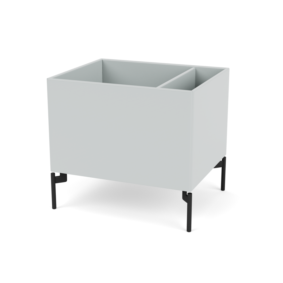 Plantekasse B46,8 cm fra Montana (Dybde: 38 cm, Oyster, Inkl. ben – black)