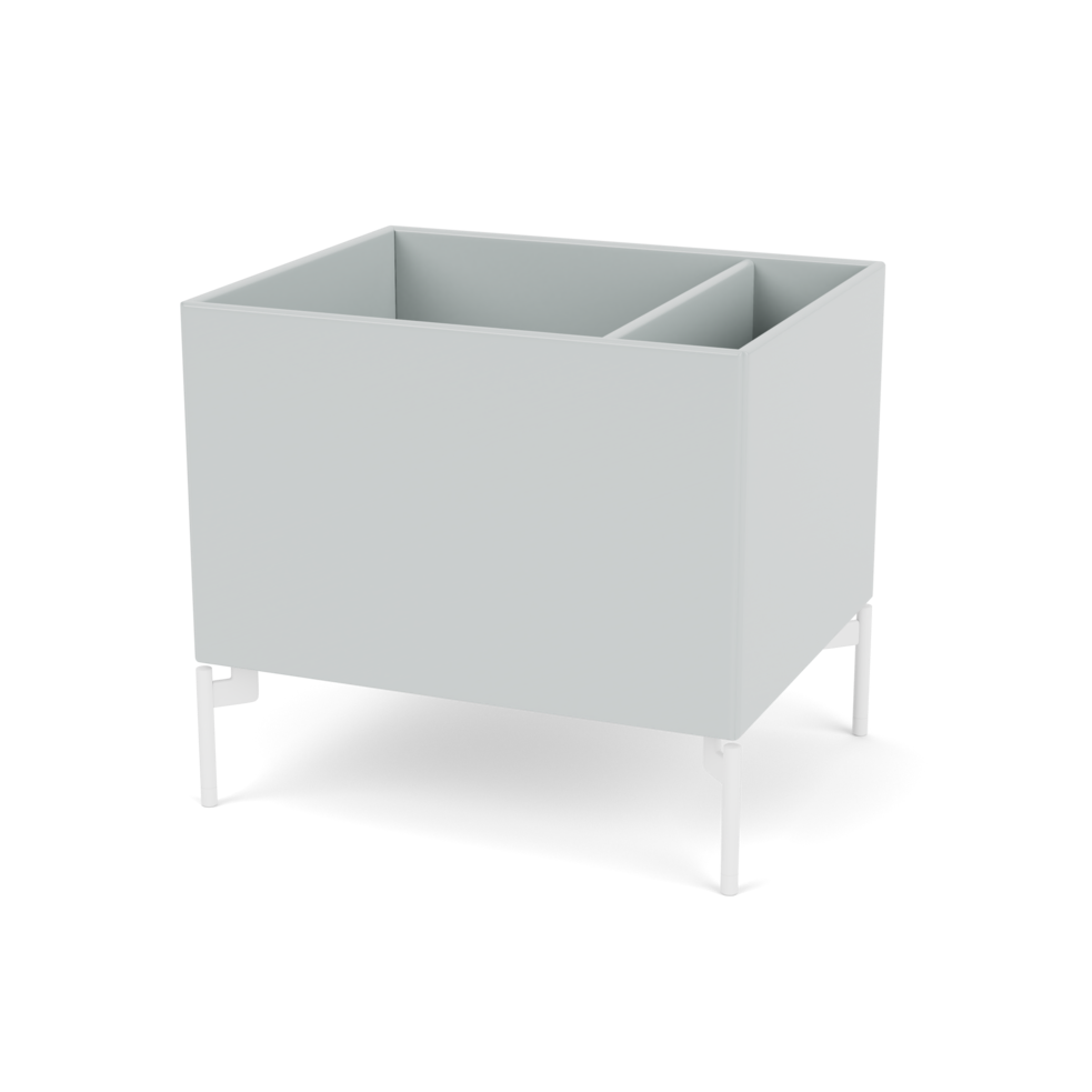 Plantekasse B46,8 cm fra Montana (Dybde: 38 cm, Oyster, Inkl. ben – snow)