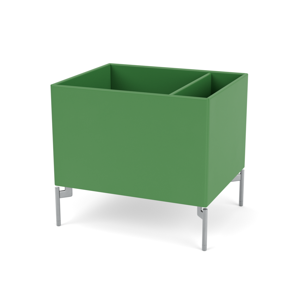 Plantekasse B46,8 cm fra Montana (Dybde: 38 cm, Parsley, Inkl. ben – krom)