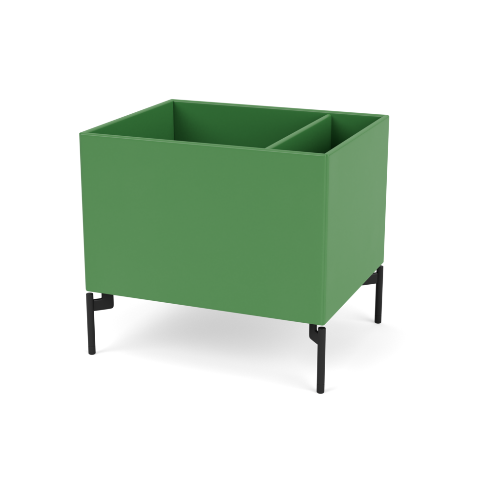 Plantekasse B46,8 cm fra Montana (Dybde: 38 cm, Parsley, Inkl. ben – black)