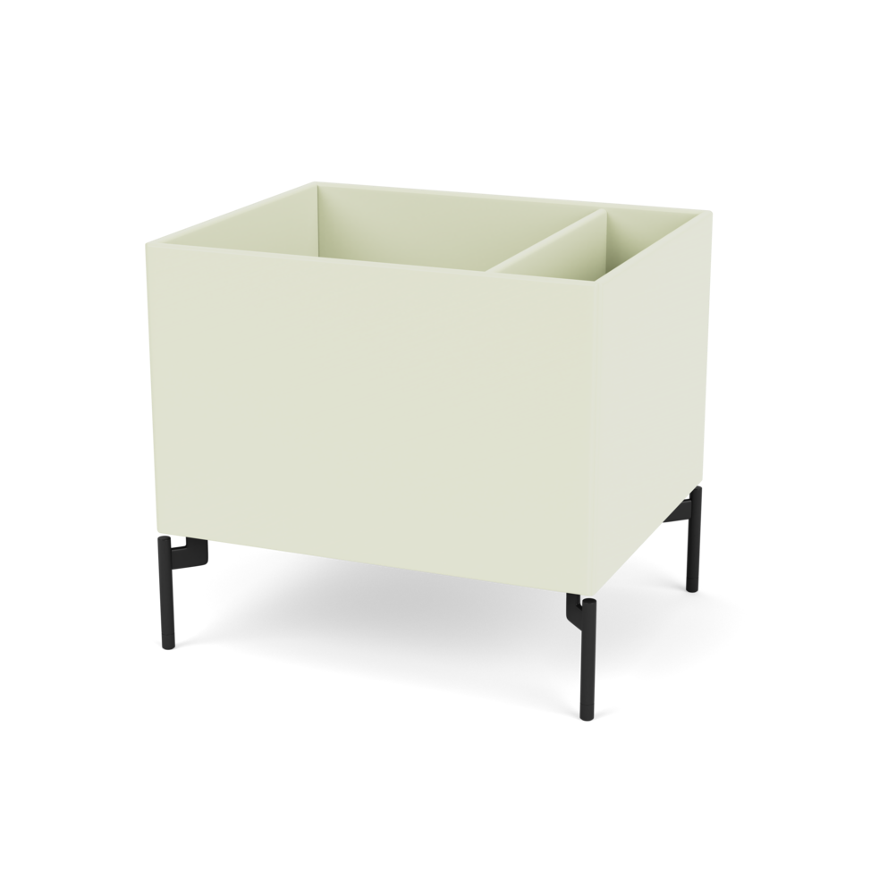 Plantekasse B46,8 cm fra Montana (Dybde: 38 cm, Pomelo, Inkl. ben – black)