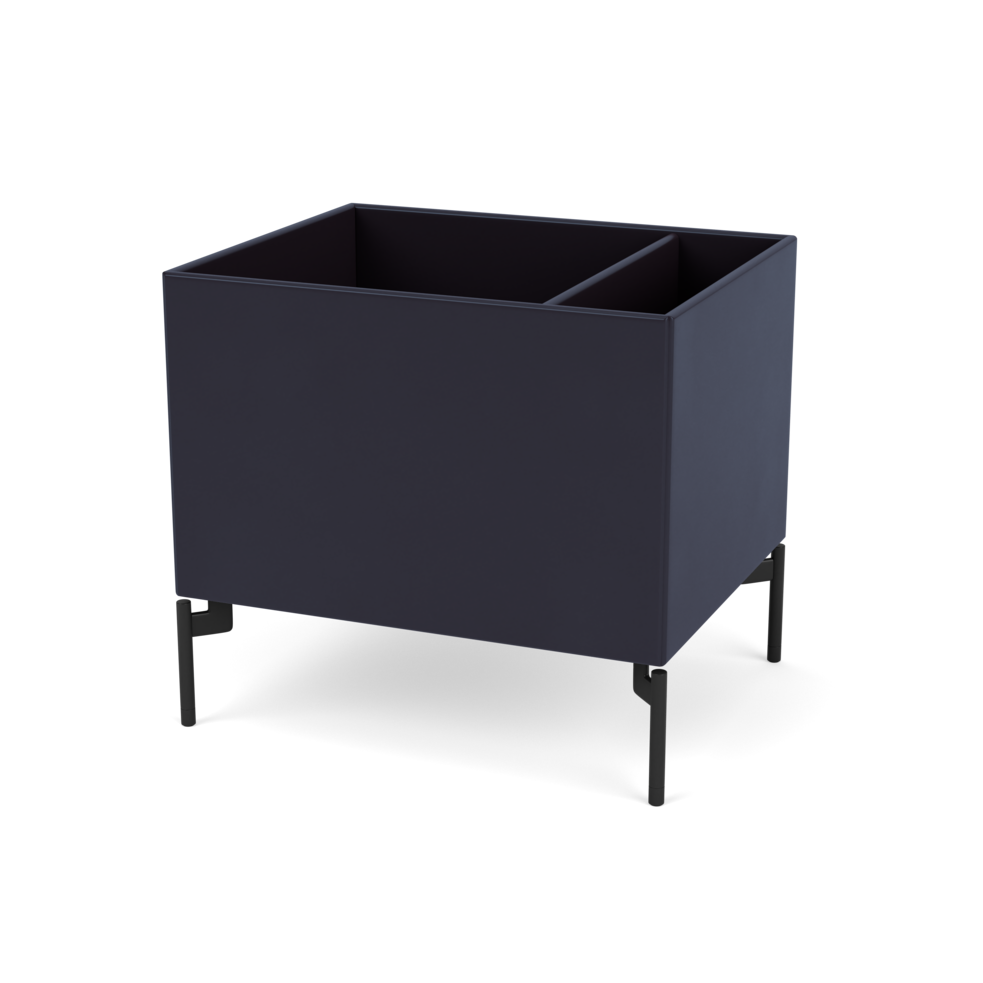 Plantekasse B46,8 cm fra Montana (Dybde: 38 cm, Shadow, Inkl. ben – black)