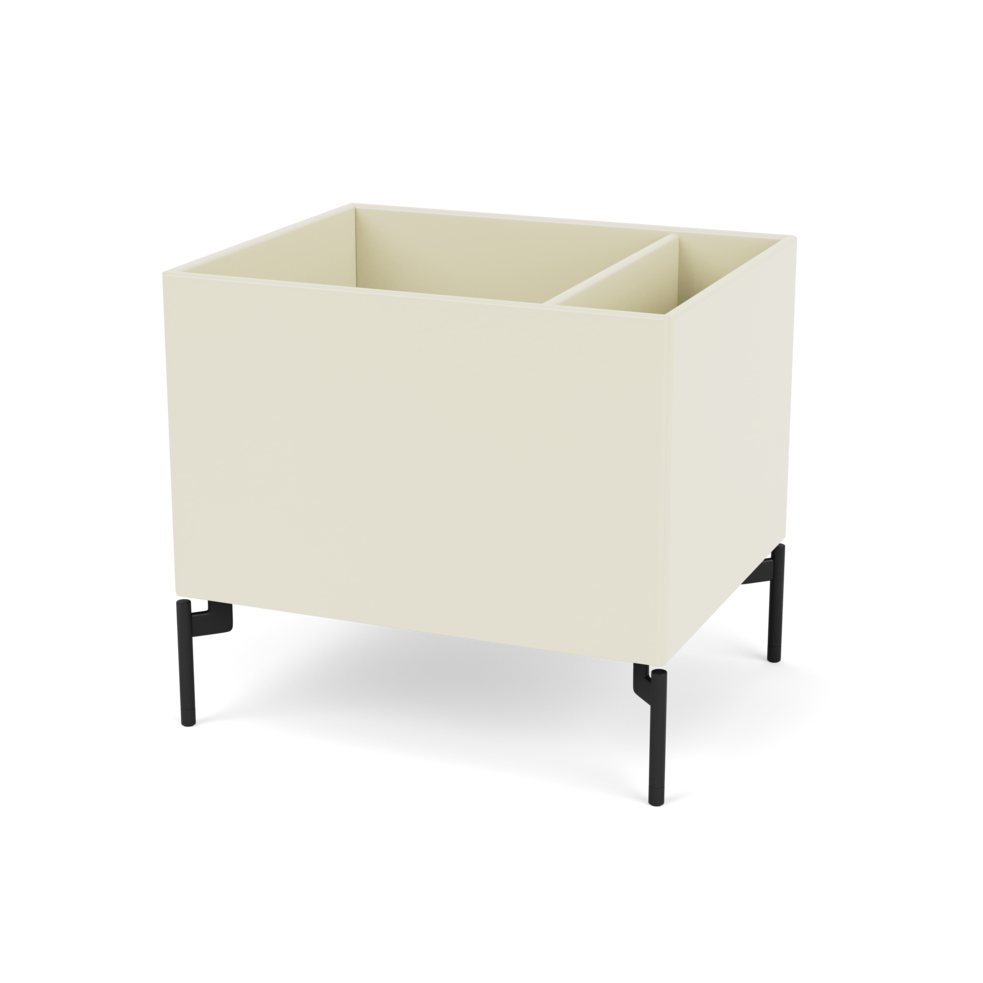 Plantekasse B46,8 cm fra Montana (Dybde: 38 cm, Vanilla, Inkl. ben – black)