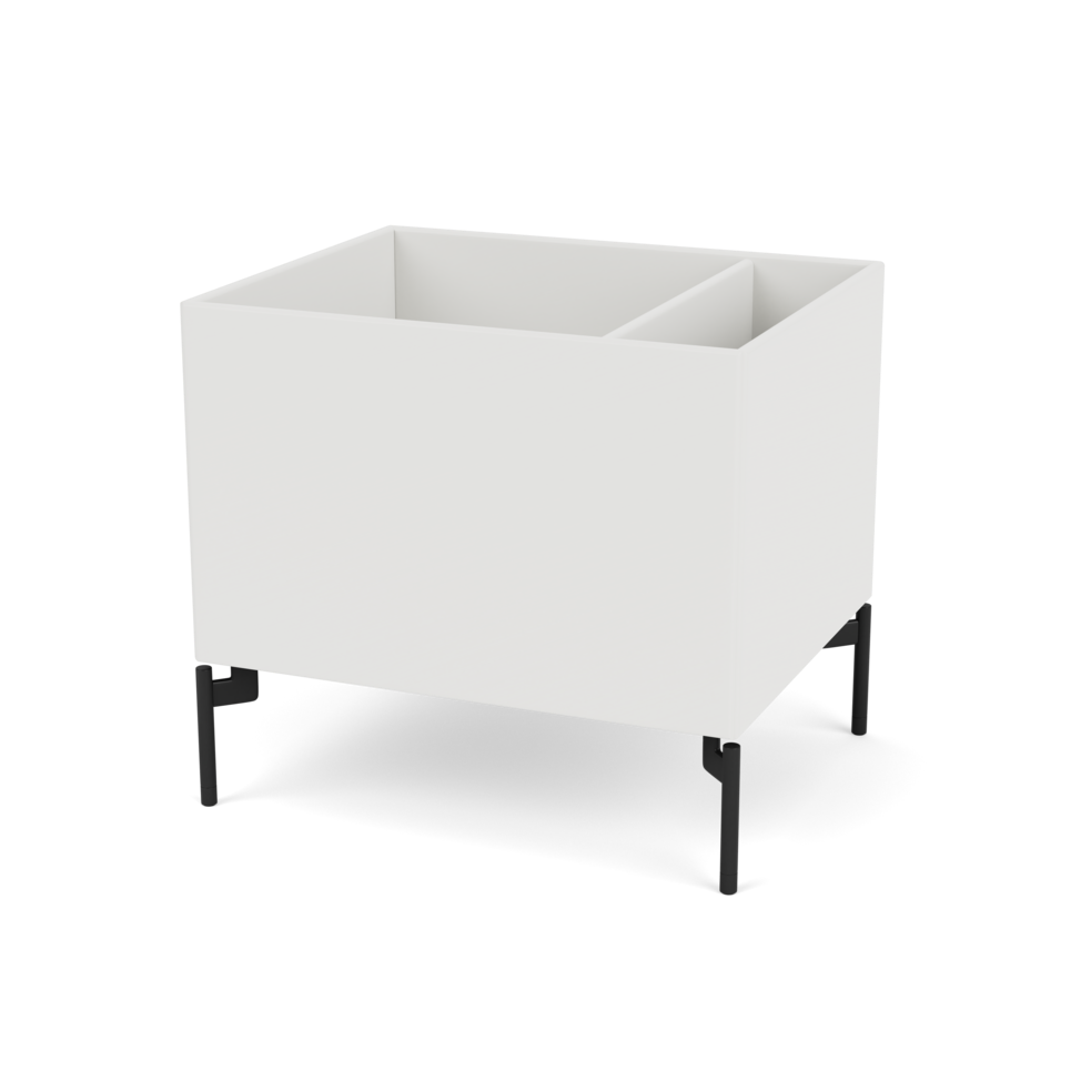 Plantekasse B46,8 cm fra Montana (Dybde: 38 cm, Hvid (white 01), Inkl. ben – black)