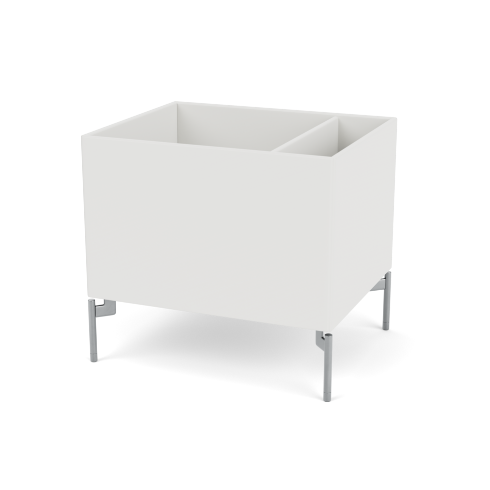 Plantekasse B46,8 cm fra Montana (Dybde: 38 cm, Hvid (white 01), Inkl. ben – krom)