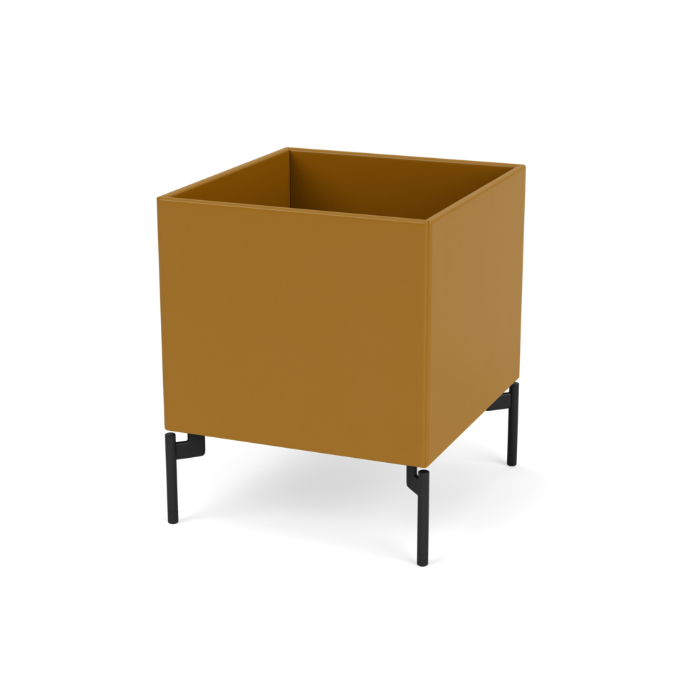 Plantekasse B35,4 cm fra Montana (Dybde: 38 cm, Amber, Inkl. ben – black)