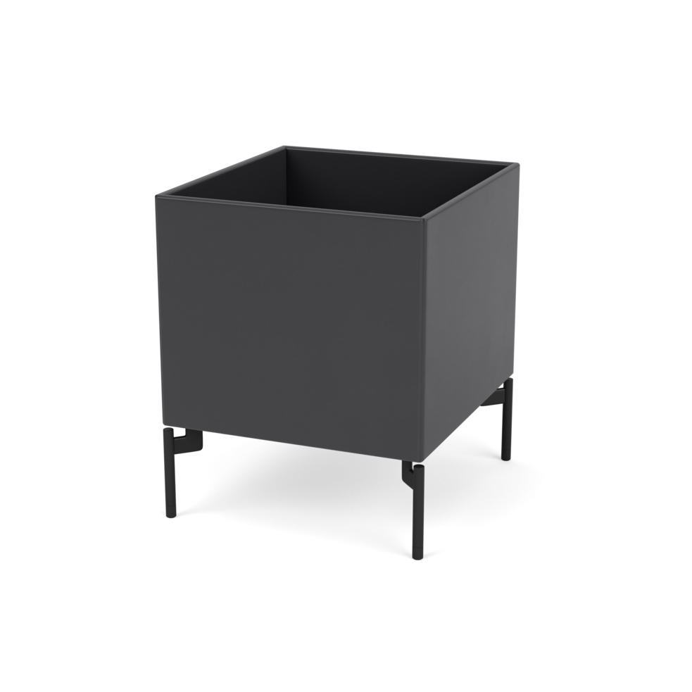 Plantekasse B35,4 cm fra Montana (Dybde: 38 cm, Anthracite, Inkl. ben – black)