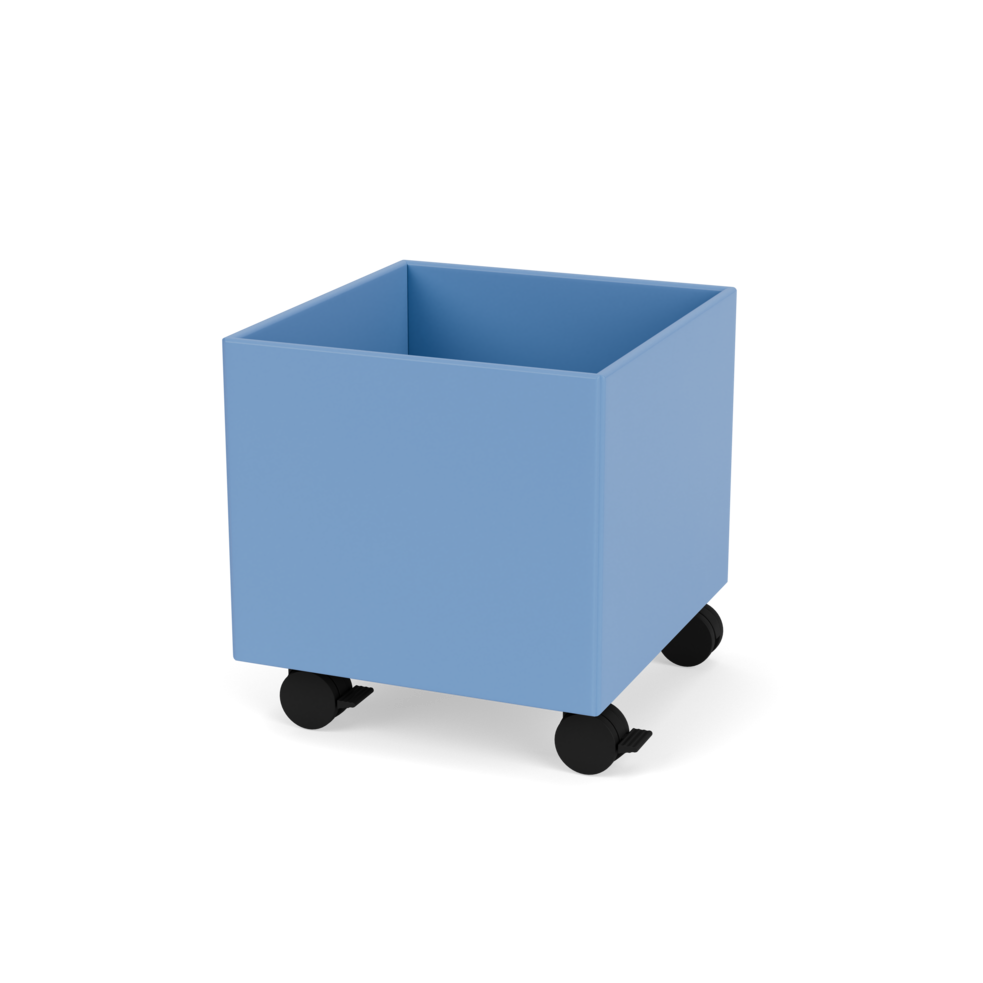 Plantekasse B35,4 cm fra Montana (Dybde: 38 cm, Azure, Inkl. hjul)