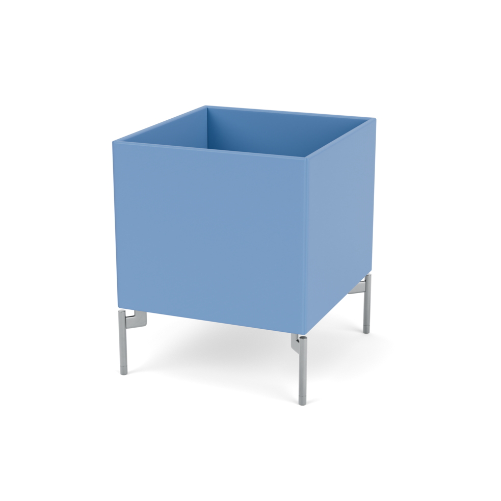 Plantekasse B35,4 cm fra Montana (Dybde: 38 cm, Azure, Inkl. ben – krom)