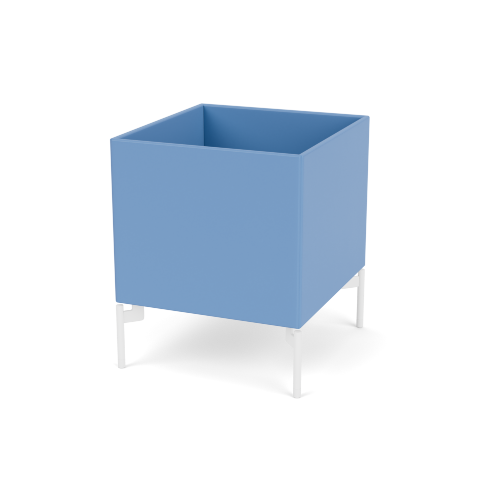 Plantekasse B35,4 cm fra Montana (Dybde: 38 cm, Azure, Inkl. ben – snow)