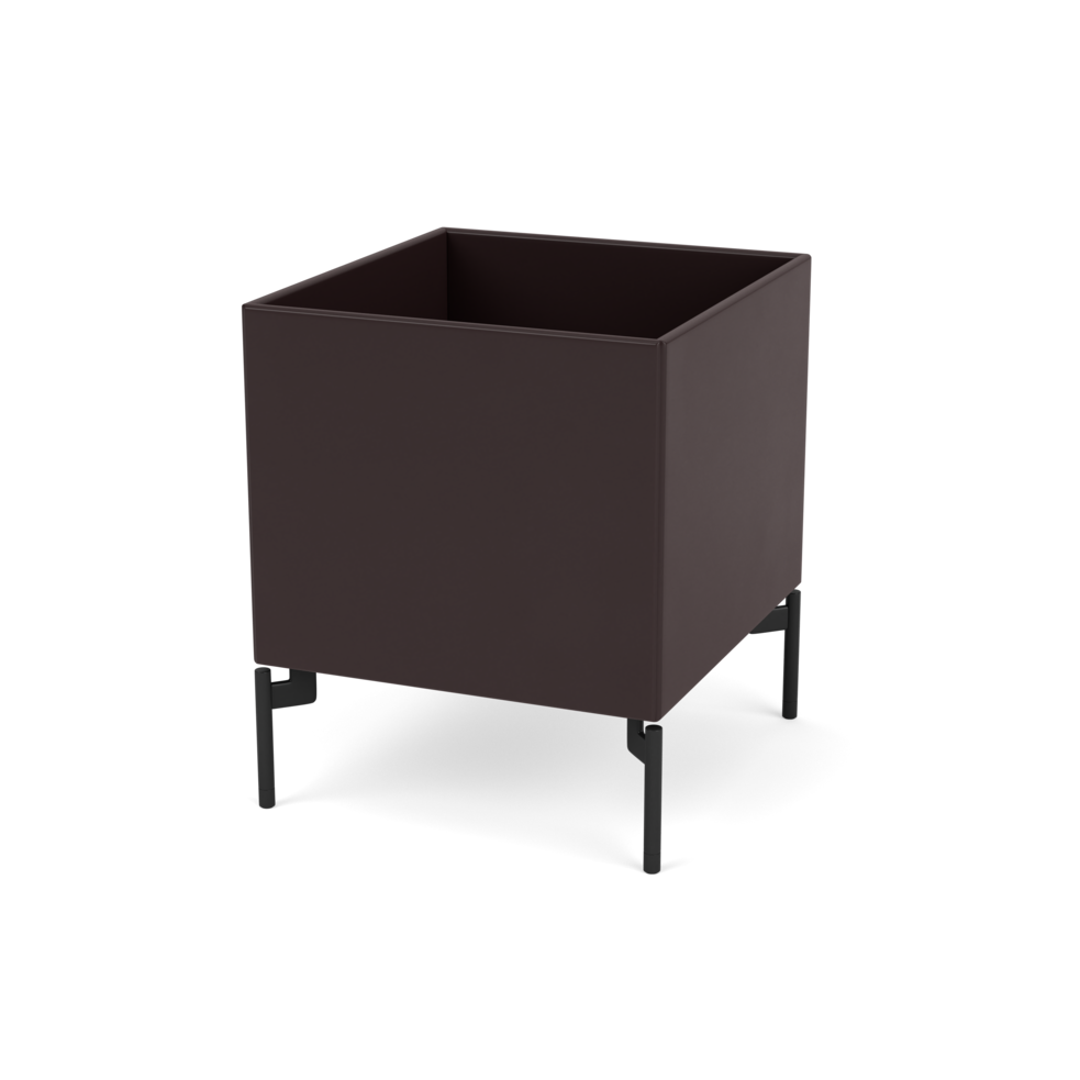 Plantekasse B35,4 cm fra Montana (Dybde: 38 cm, Balsamic, Inkl. ben – black)