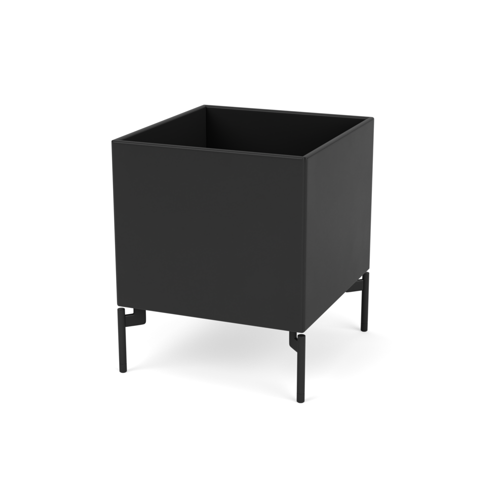 Plantekasse B35,4 cm fra Montana (Dybde: 38 cm, Black, Inkl. ben – black)