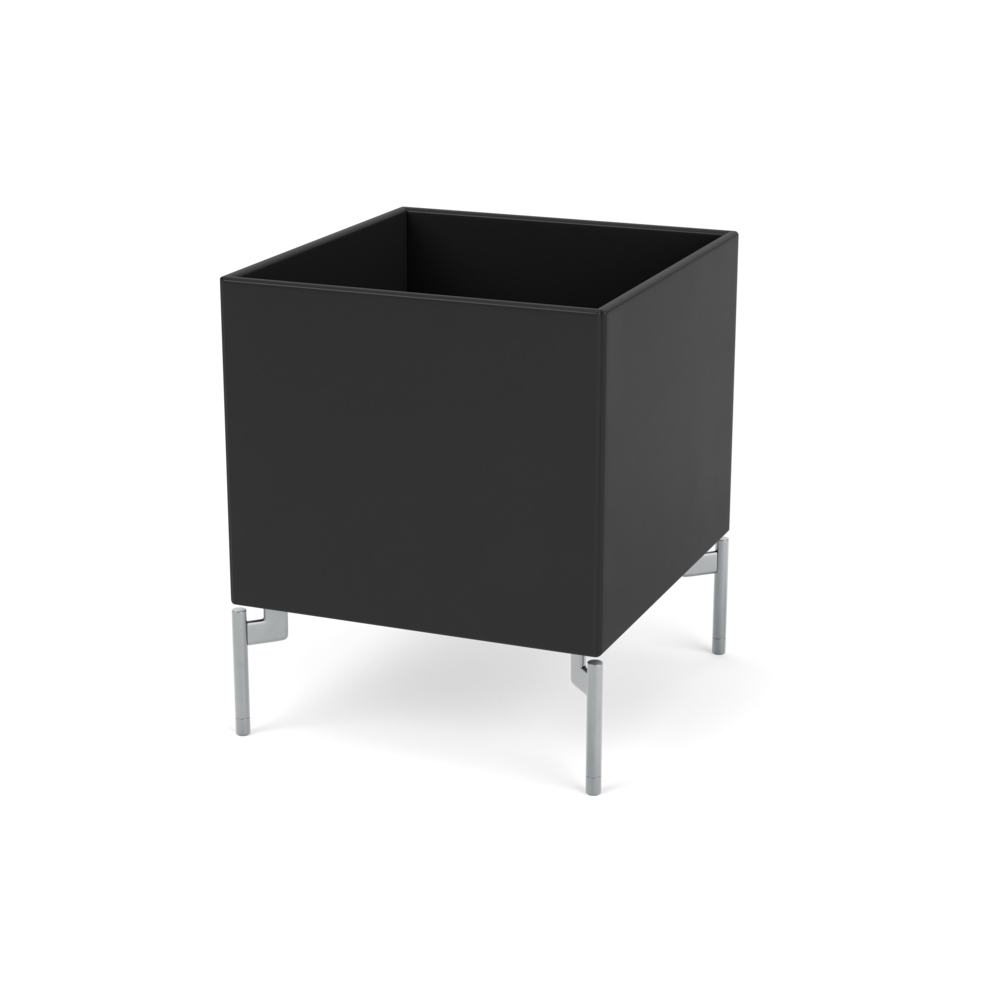 Plantekasse B35,4 cm fra Montana (Dybde: 38 cm, Black, Inkl. ben – krom)