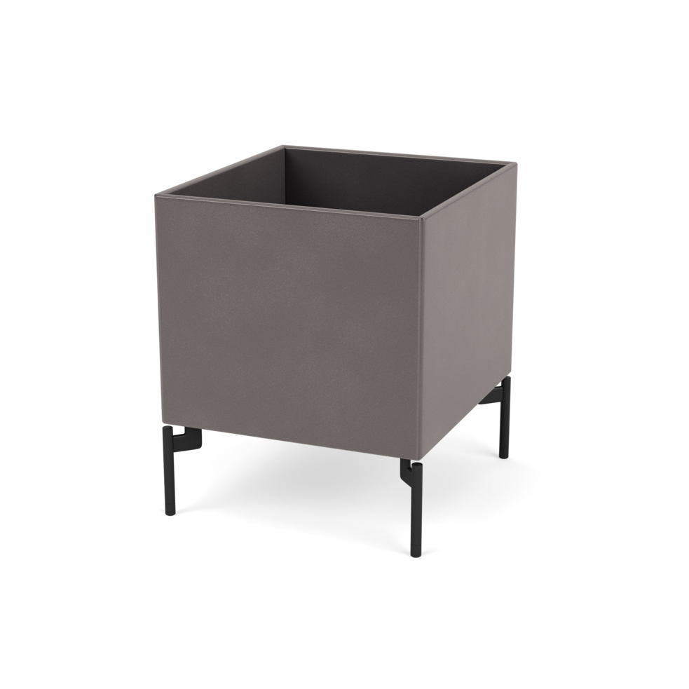 Plantekasse B35,4 cm fra Montana (Dybde: 38 cm, Coffee, Inkl. ben – black)