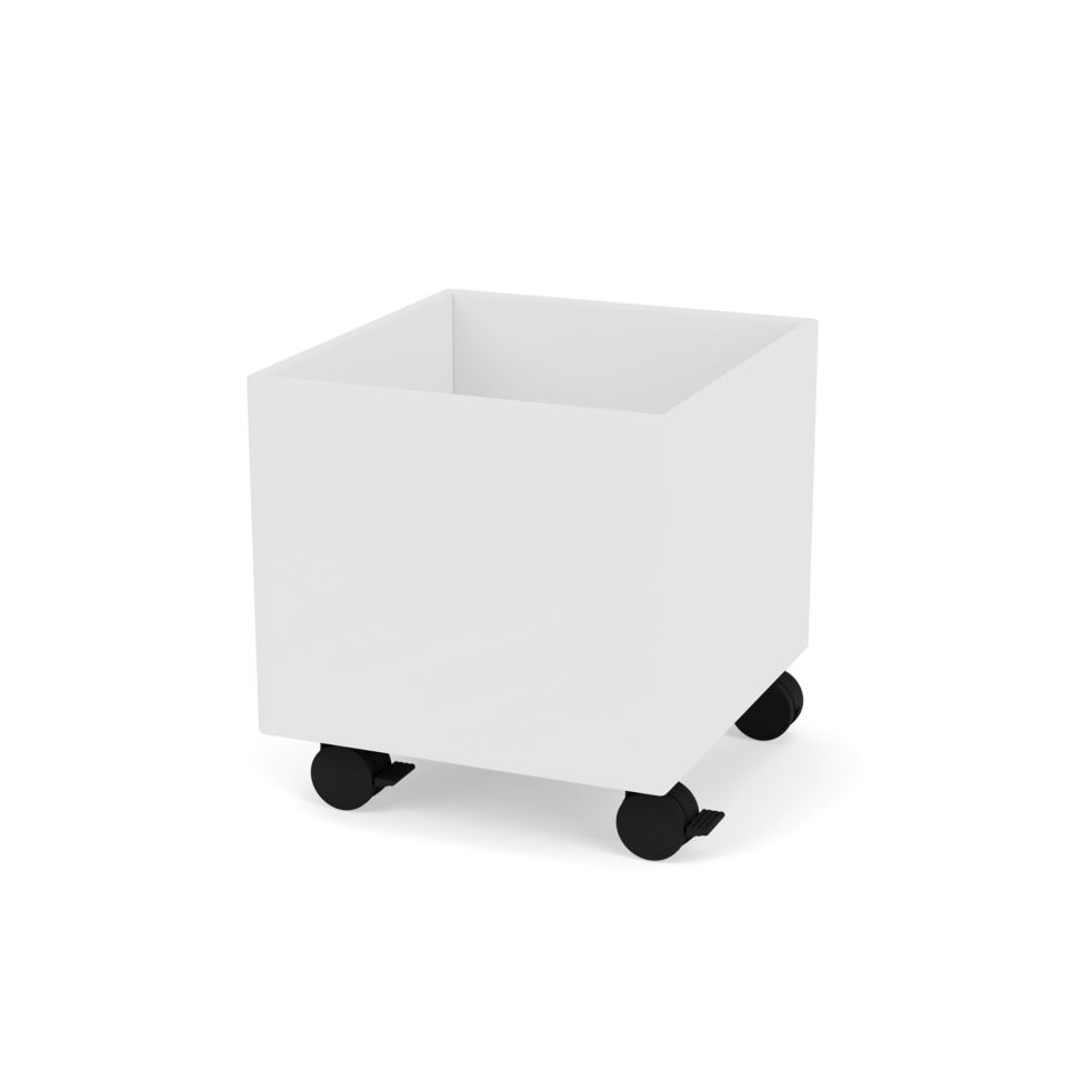 Plantekasse B35,4 cm fra Montana (Dybde: 38 cm, New white, Inkl. hjul)