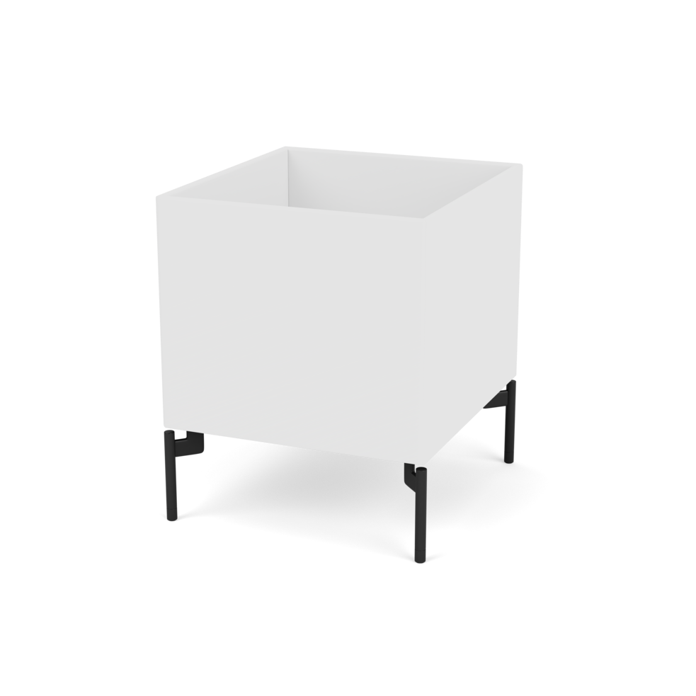 Plantekasse B35,4 cm fra Montana (Dybde: 38 cm, New white, Inkl. ben – black)