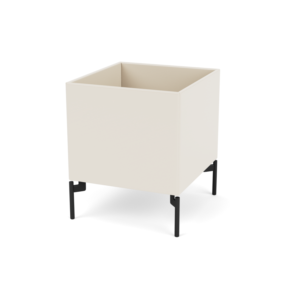 Plantekasse B35,4 cm fra Montana (Dybde: 38 cm, Oat, Inkl. ben – black)