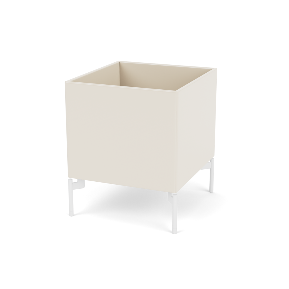 Plantekasse B35,4 cm fra Montana (Dybde: 38 cm, Oat, Inkl. ben – snow)
