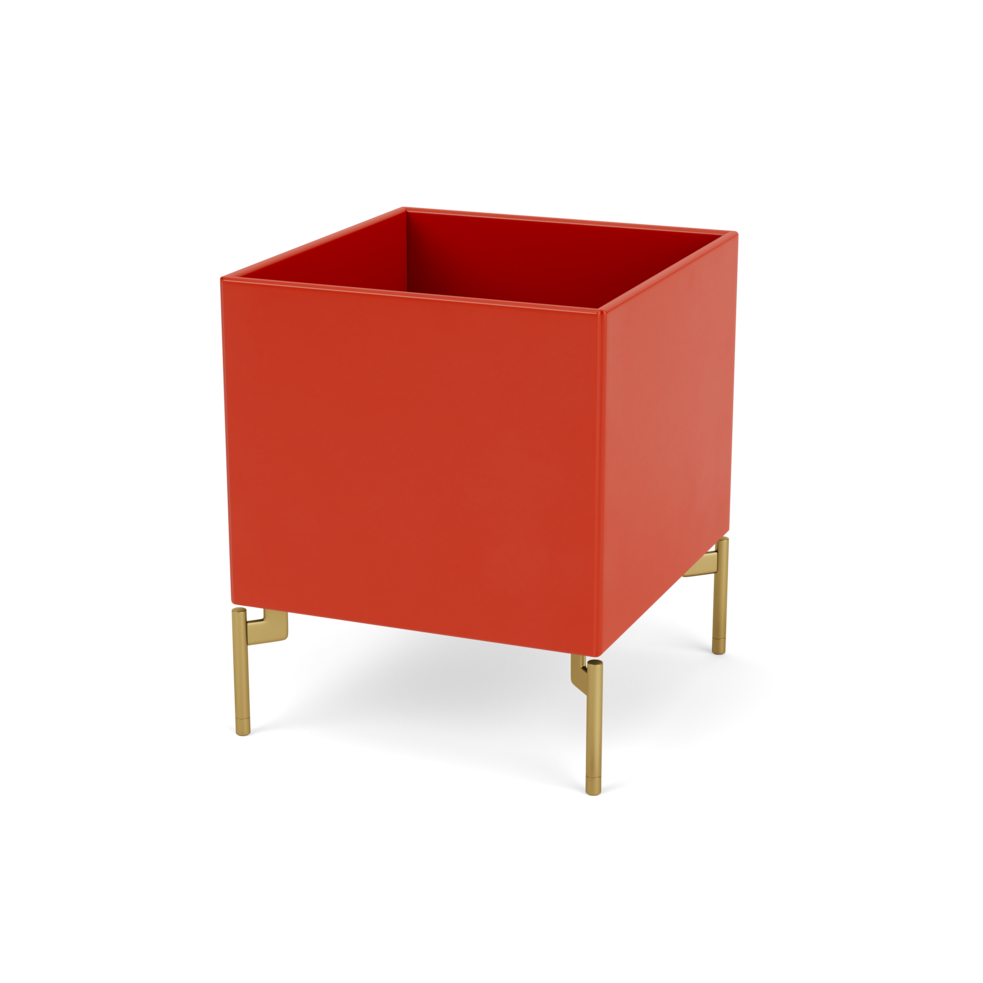 Plantekasse B35,4 cm fra Montana (Dybde: 38 cm, Rosehip, Inkl. ben – messing)