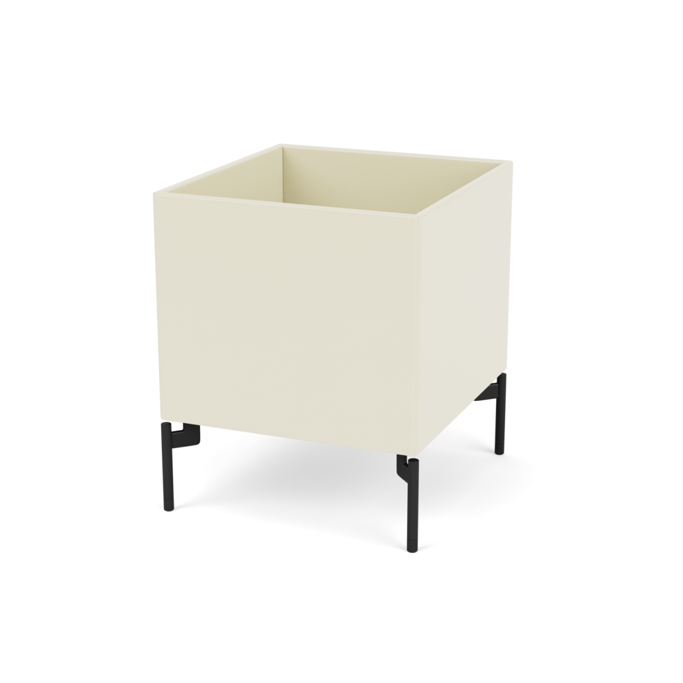 Plantekasse B35,4 cm fra Montana (Dybde: 38 cm, Vanilla, Inkl. ben – black)