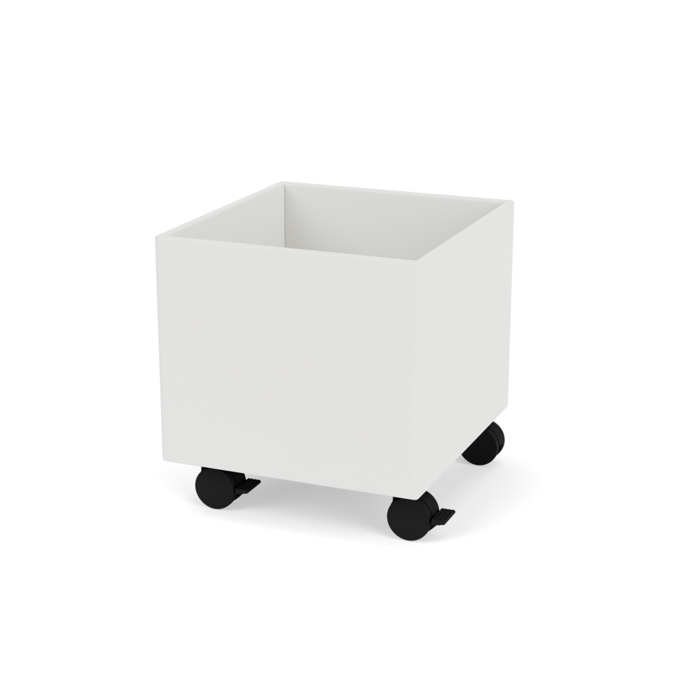 Plantekasse B35,4 cm fra Montana (Dybde: 38 cm, Hvid (white 01), Inkl. hjul)