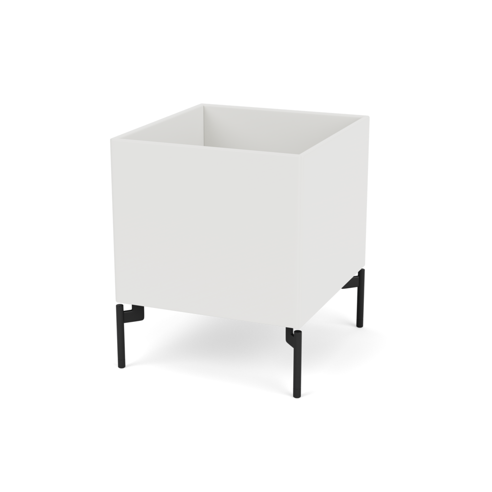 Plantekasse B35,4 cm fra Montana (Dybde: 38 cm, Hvid (white 01), Inkl. ben – black)