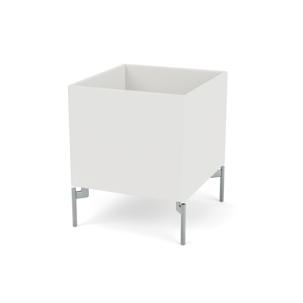 Plantekasse B35,4 cm fra Montana (Dybde: 38 cm, Hvid (white 01), Inkl. ben – krom)