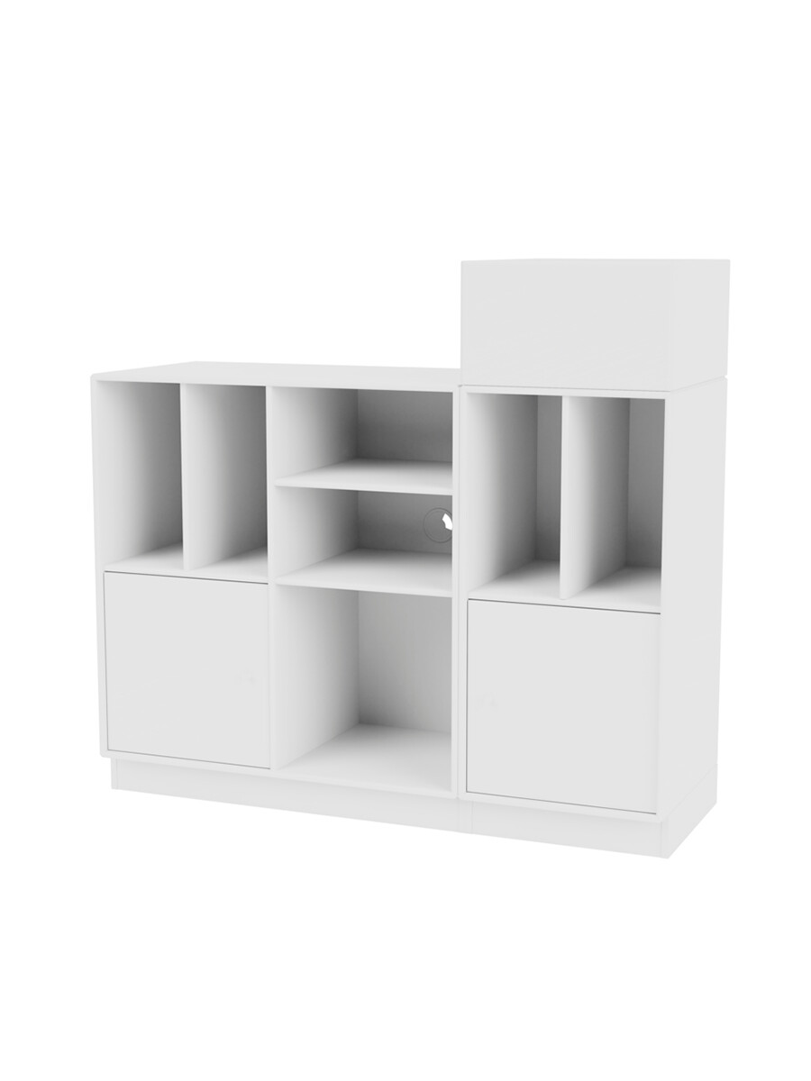 Spin III Modul fra Montana (New white, Inkl. sokkel 7 cm)