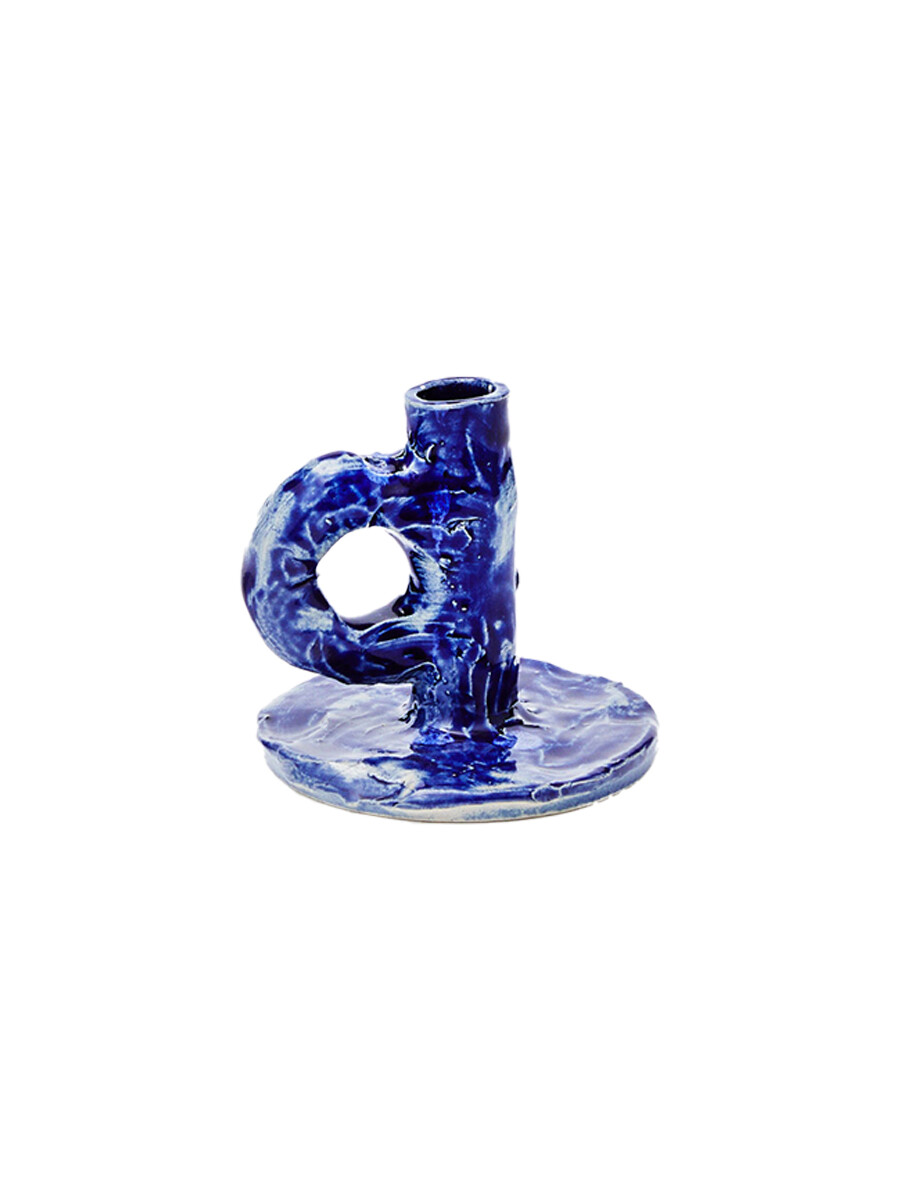 Studio Candlestick, dark blue fra NIKO JUNE