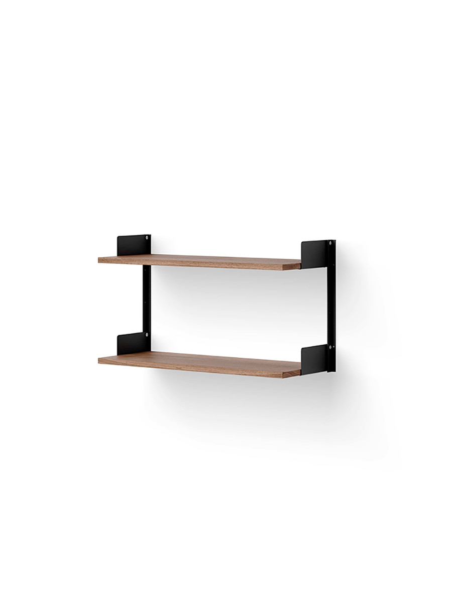 Wall Shelf 450 fra New Works (Valnød/sort)