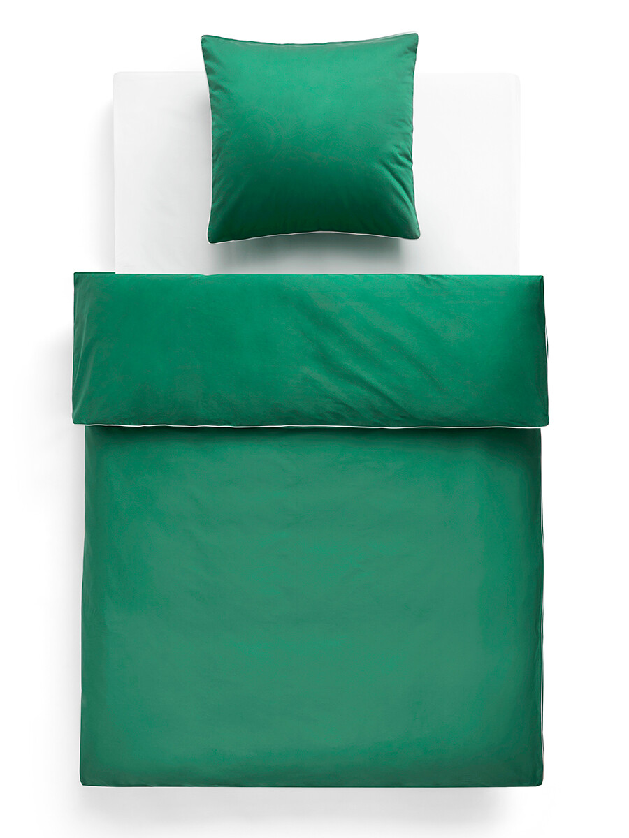 Billede af Outline sengelinned, 140x200 cm fra Hay (Emerald green)