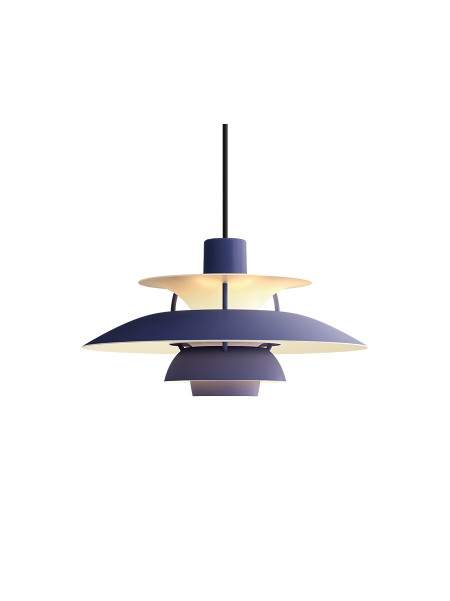 Billede af PH 5 Mini Pendant, Monochrome Dusty Indigo af Poul Henningsen