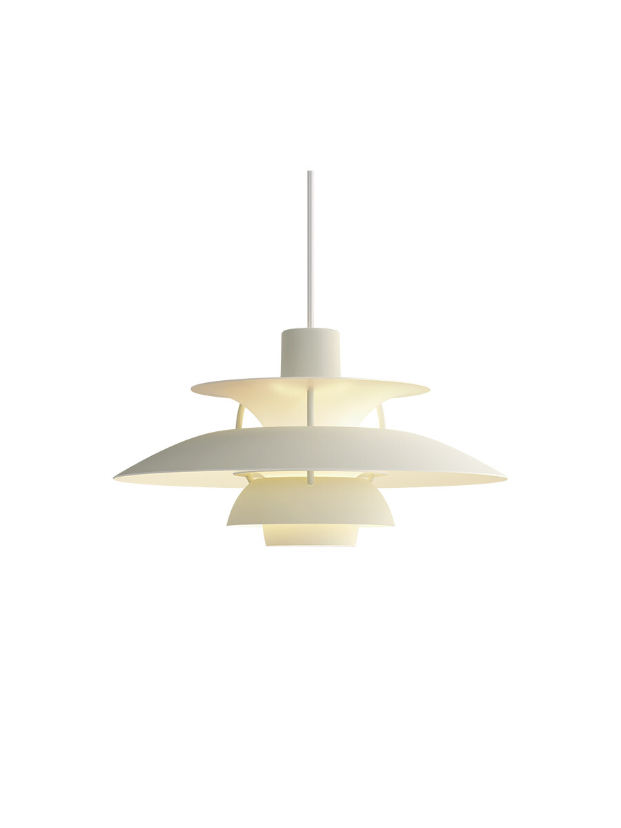 Billede af PH 5 Mini Pendant, Monochrome Pale Pewter af Poul Henningsen