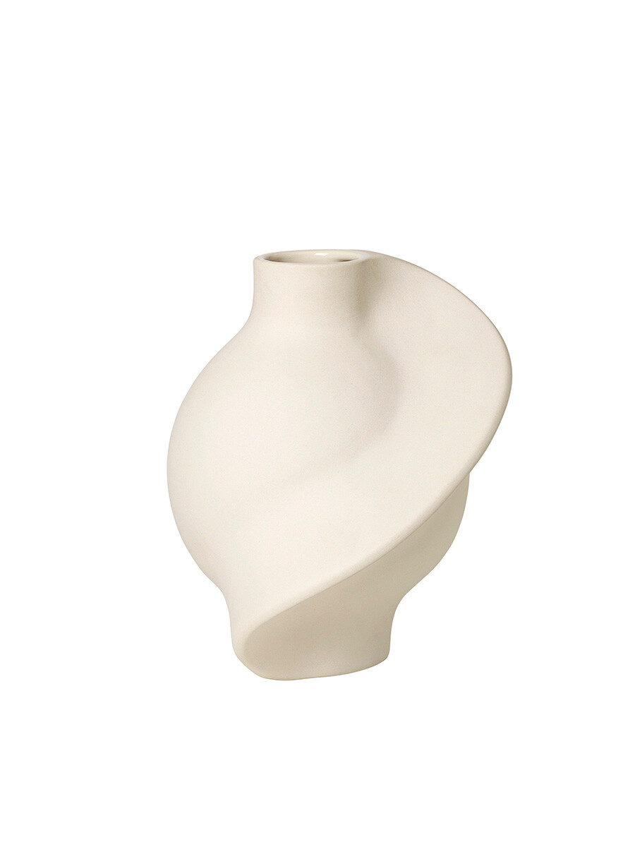 Pirout Vase 01, ceramic fra Louise Roe  (Raw White)