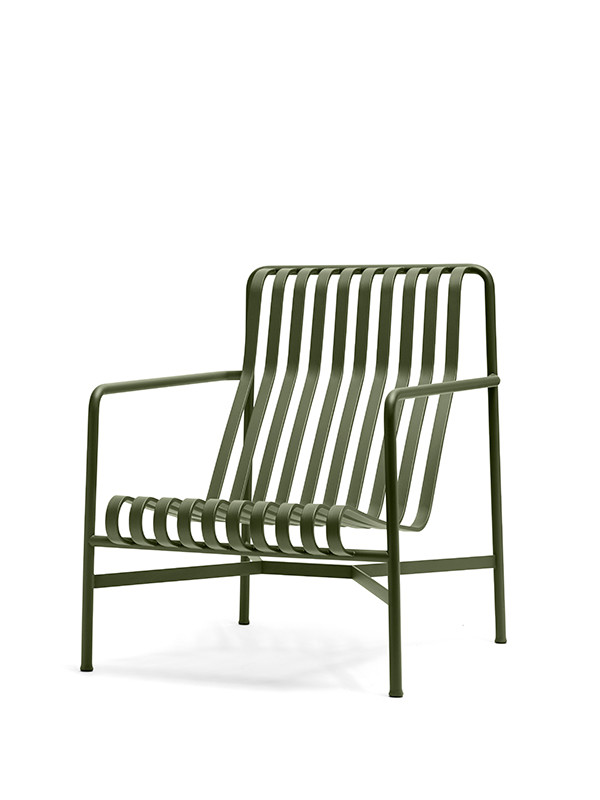 Palissade Lounge Chair High, olive fra Hay