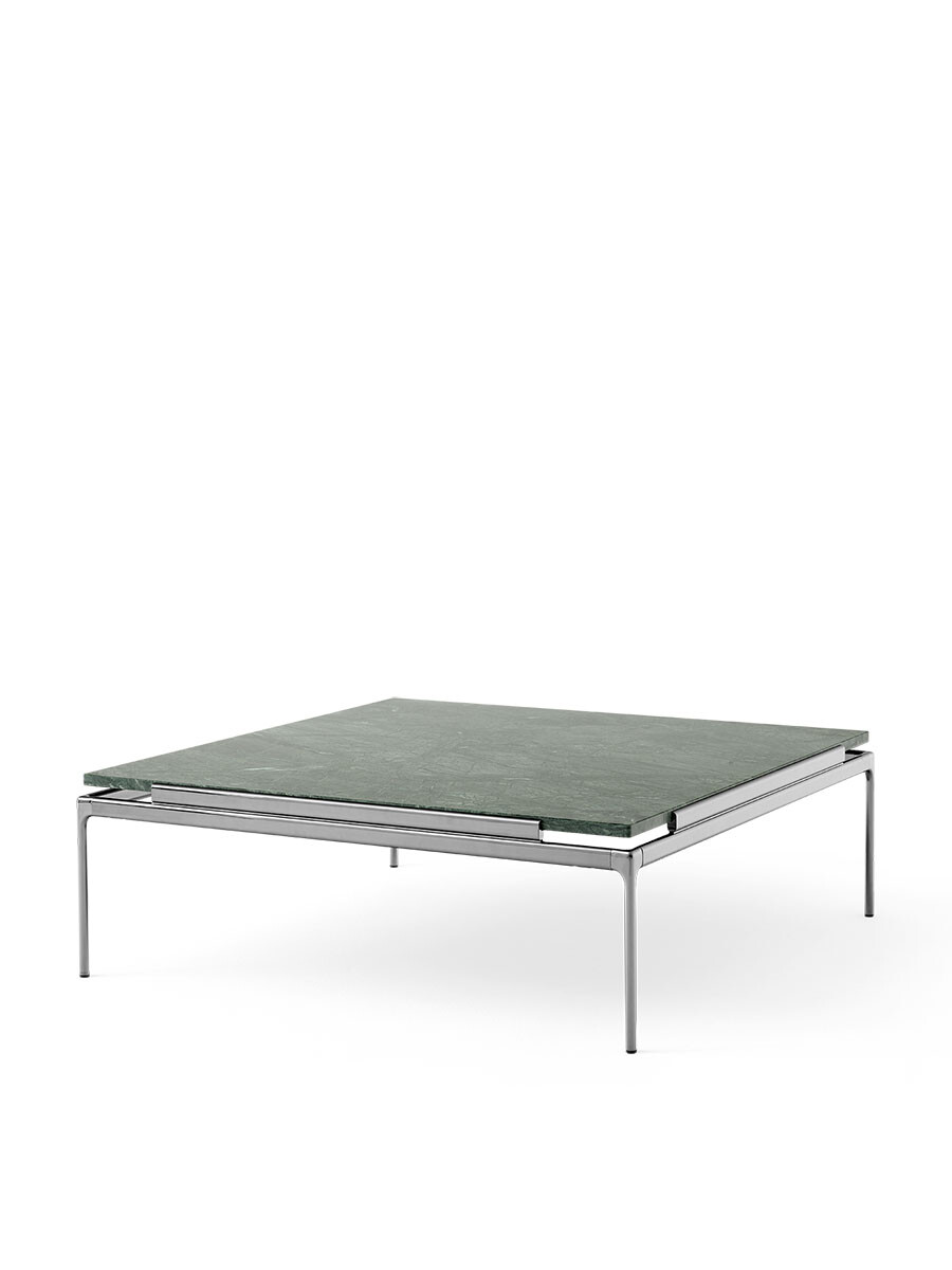 Sett LN13 Sofabord, verde guatemala marble/chrome fra &Tradition