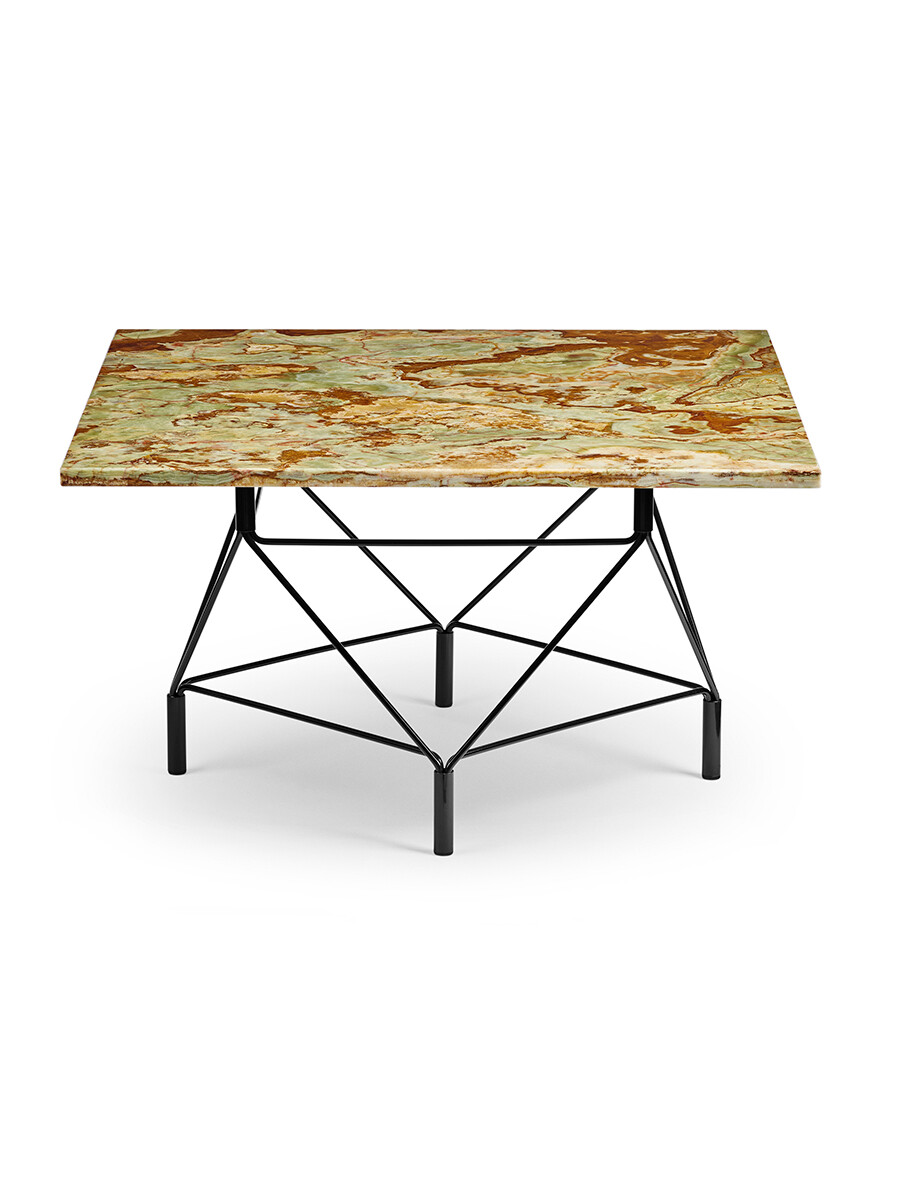 Spider Sofabord 80 x 80 cm, sort stel fra Eilersen (Onyx)