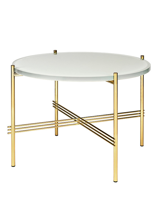 Gamfratesi TS Bord Ø55 fra GUBI (Hvid / messing)