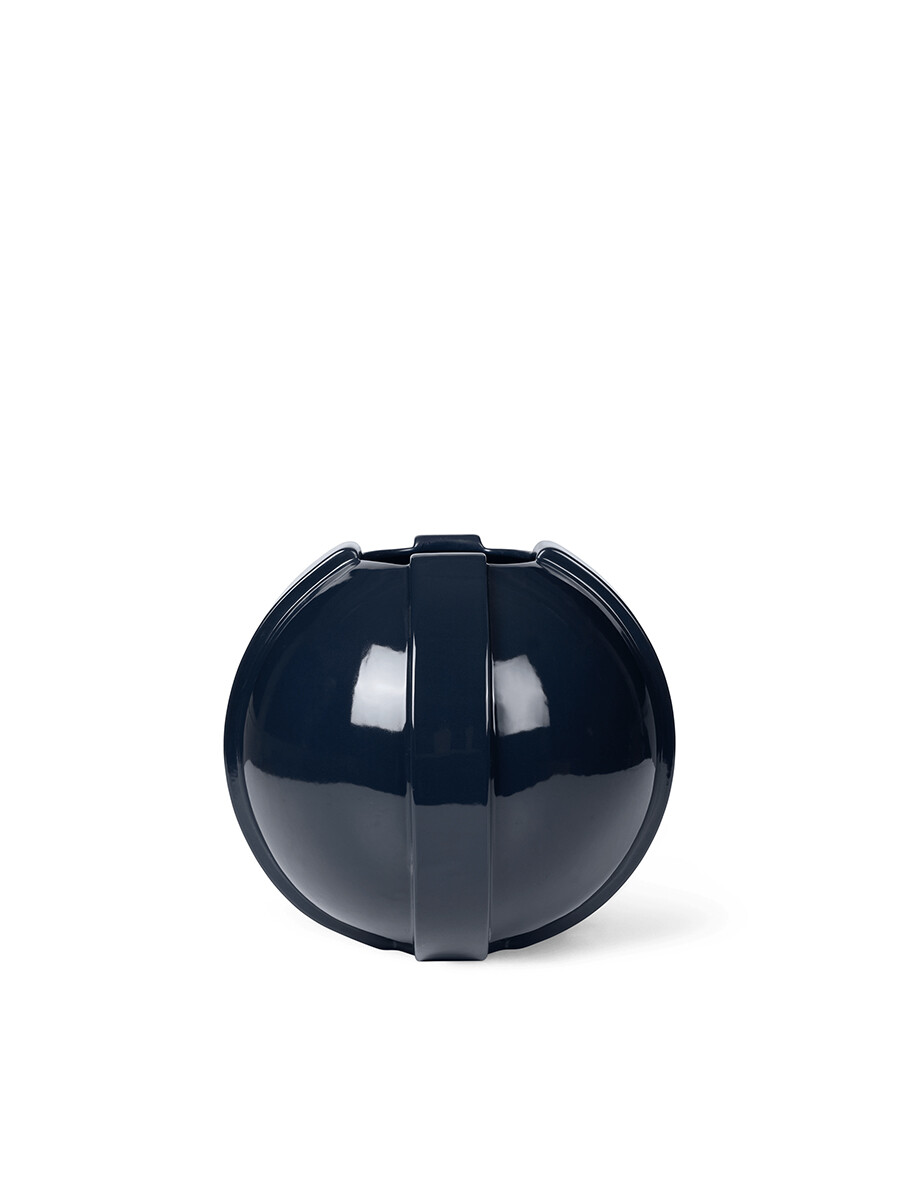 Vinci Vase 01, dark blue fra Louise Roe