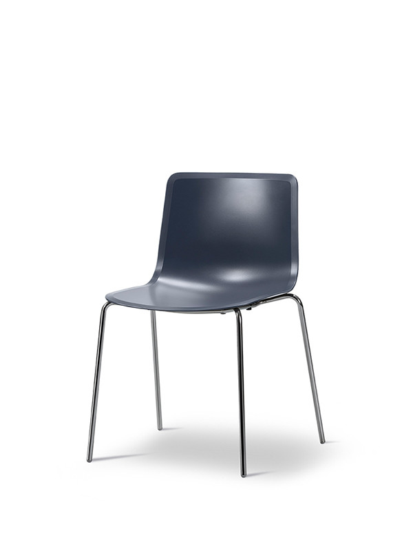 Pato Stol fra Fredericia Furniture (Dark blue, Krom)