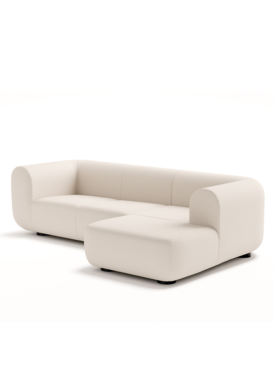 Plump Sofa m. Chaiselong, elle 0200 fra Tom Dixon